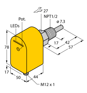 Датчик потока TURCK FCS-N1/2A4P-AP8X-H1141