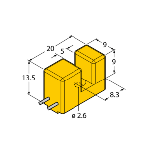 Индуктивный щелевой датчик TURCK SI5-K09-Y1