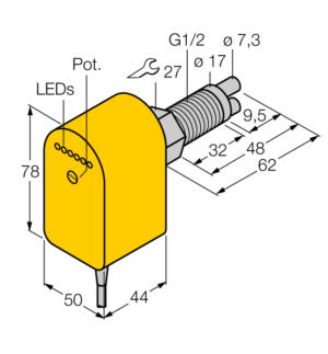 Датчик потока TURCK FCS-GL1/2A2P-VRX/24VDC/A