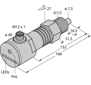 Датчик потока TURCK FCS-GL1/2A4-AP8X-H1141/D090