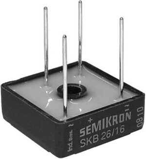 SKB 26/16, Bridge Rectifier, 18A, 1600V, 4-Pin