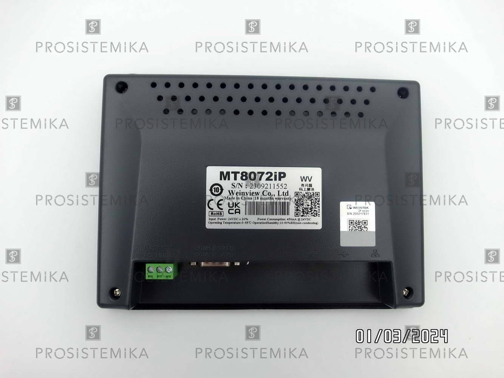Панель оператора Weintek MT8072iP, 7″ — изображение 3