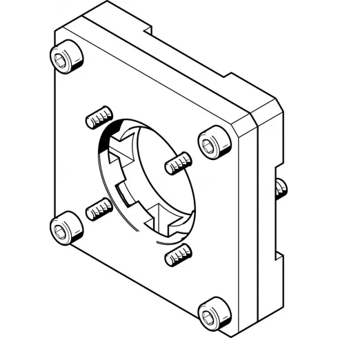 Фланец электродвигателя Festo EAMF-A-118A-80G