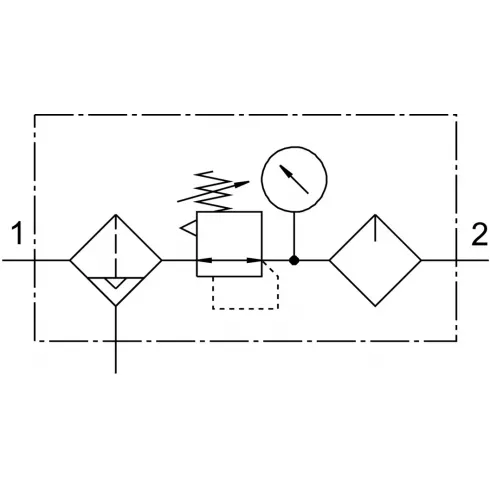 Блок подготовки воздуха Festo FRC-1/2-D-7-MIDI-A — изображение 2