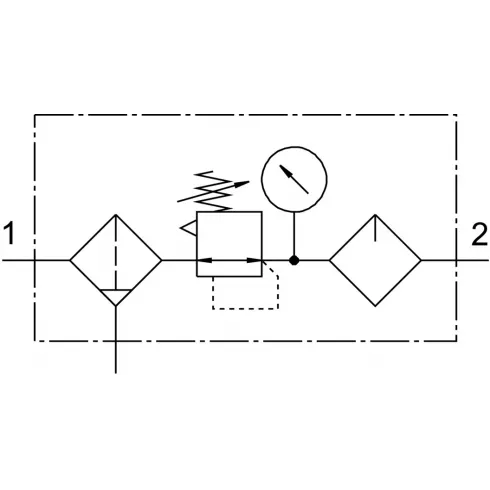 Блок подготовки воздуха Festo FRC-1/2-D-7-MIDI-MPA — изображение 2
