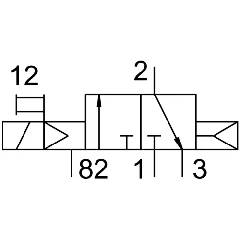 Распределитель с электромагнитным управлением Festo CPE10-M1BH-3GL-QS-6 — изображение 2