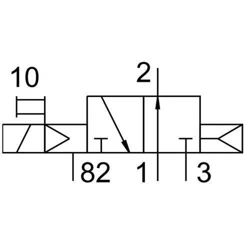 Распределитель с электромагнитным управлением Festo CPE10-M1CH-3OL-M7 — изображение 2