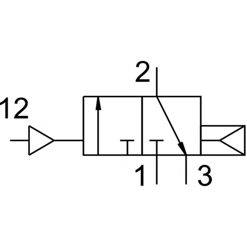 Распределитель с пневматическим управлением Festo VUWS-L25-M32C-A-G14 — изображение 4
