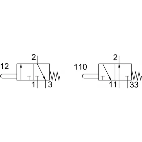 Нажимной распределитель Festo V/O-3-1/8 — изображение 2