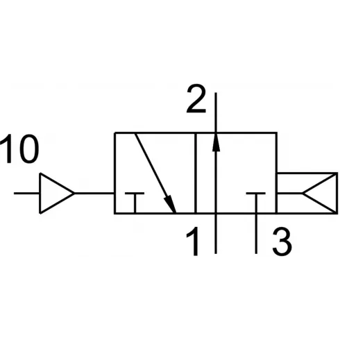 Распределитель с пневматическим управлением Festo VUWS-L25-M32U-A-N14 — изображение 4