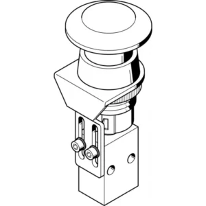 Грибовидная кнопка Festo P-3-M5-BK