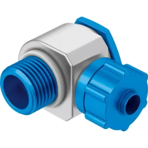 Штуцер ниппельный угловой с накидной гайкой Festo LCK-1/4-PK-6-KU
