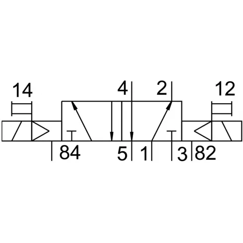 Распределитель с электромагнитным управлением Festo CPE10-M1BH-5J-M5 — изображение 2