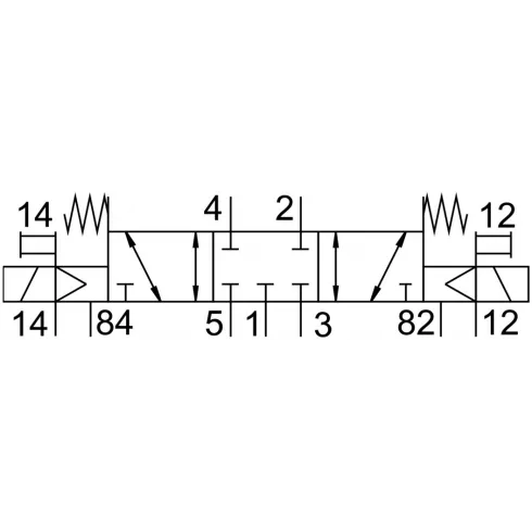 Распределитель с электромагнитным управлением Festo CPE10-M1BH-5/3GS-M5-B — изображение 2