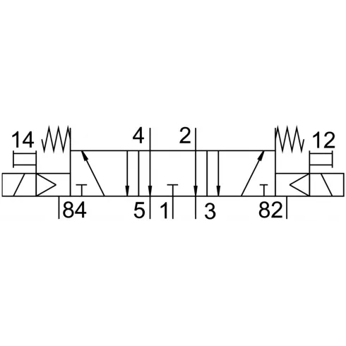Распределитель с электромагнитным управлением Festo CPE10-M1BH-5/3E-QS4-B — изображение 2