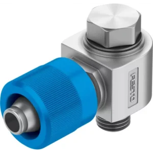 Штуцер ниппельный угловой с накидной гайкой Festo LCK-M5-PK-4