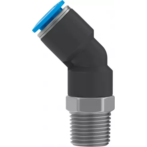 Штуцер цанговый угловой 45° переходной Festo QSW-1/8-8 — изображение 3
