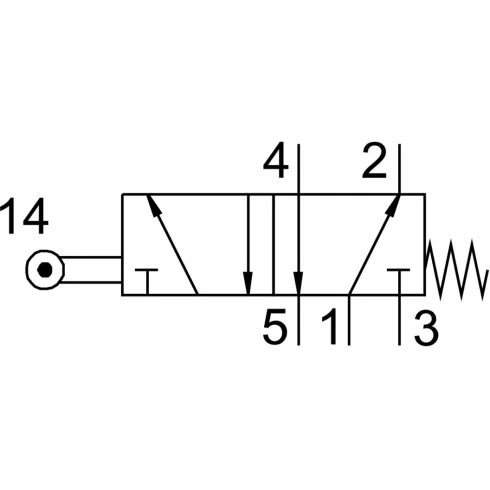 Распределитель с роликовым рычагом Festo R-5-1/4-B — изображение 2