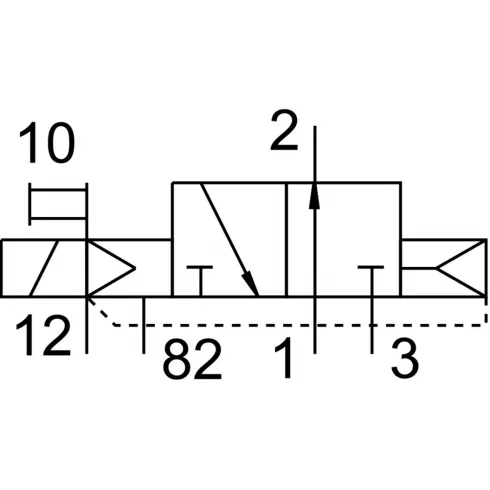 Распределитель с электромагнитным управлением Festo CPE10-M1CH-3OLS-M7 — изображение 2