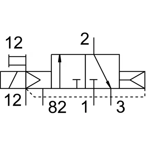 Распределитель с электромагнитным управлением Festo CPE10-M1BH-3GLS-QS-6 — изображение 2