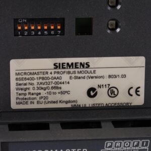 Модуль полевой шины (PROFIBUS DP) для преобразователей частоты Siemens 6SE6400-1PB00-0AA0