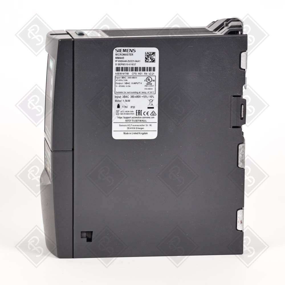 Преобразователь частоты Siemens 6SE6440-2UD21-5AA1 — изображение 3