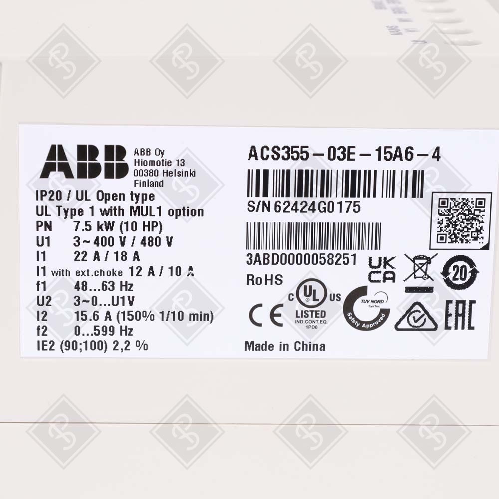 Преобразователь частоты ABB ACS355-03E-15A6-4 — изображение 3