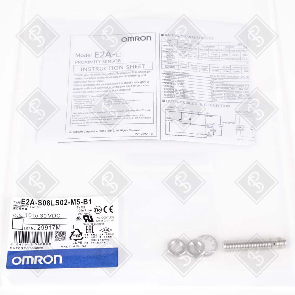 Индуктивный датчик приближения Omron E2A-S08LS02-M5-B1 — изображение 4