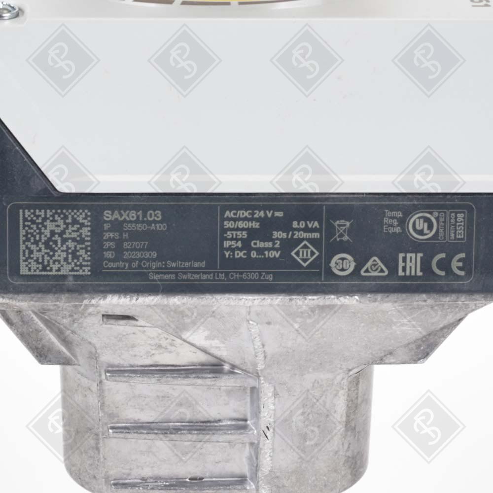 Электромоторный привод для клапанов Siemens SAX61.03 — изображение 3
