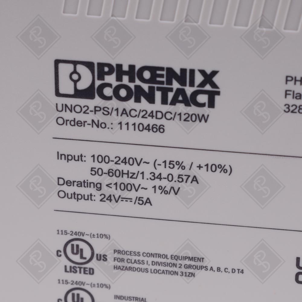 Блок питания Phoenix Contact UNO2-PS/1AC/24DC/120W 1110466 — изображение 4