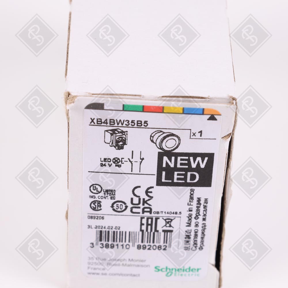 Кнопка желтая возвратная с подсветкой Schneider Electric XB4BW35B5 — изображение 5
