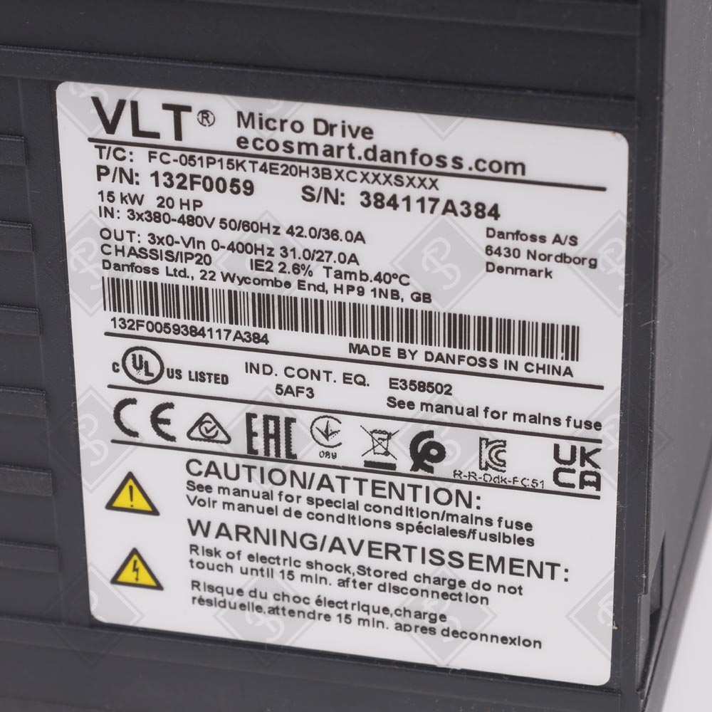 Преобразователь частоты Danfoss 132F0059 — изображение 3