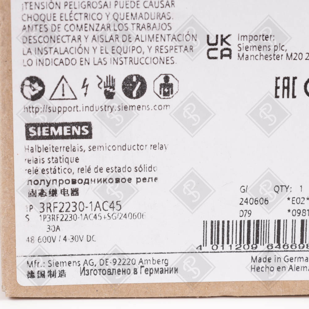 Полупроводниковое реле Siemens 3RF2230-1AC45 — изображение 5