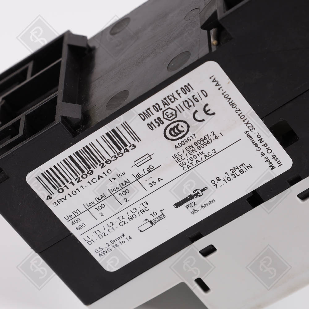 Автоматический выключатель Siemens 3RV1011-1CA10 — изображение 3