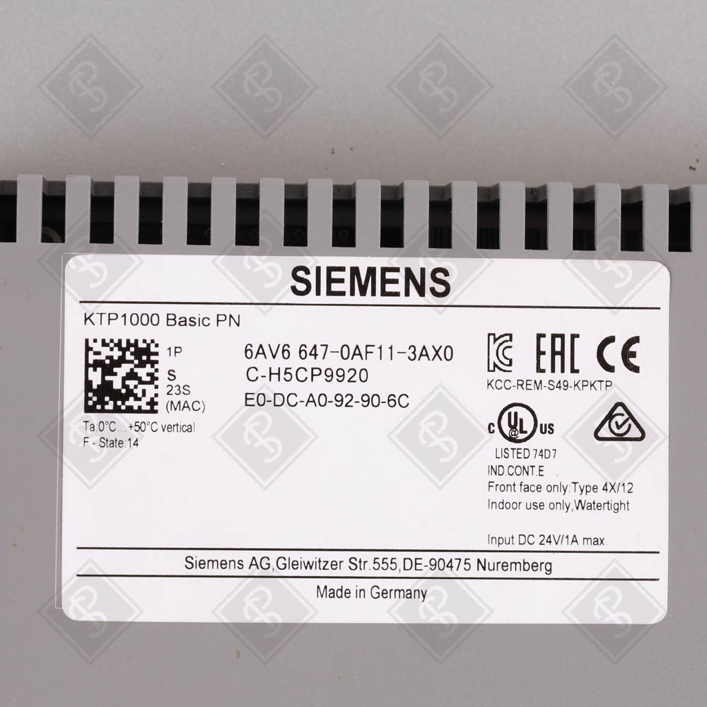 Панель оператора Siemens 6AV6647-0AF11-3AX0 — изображение 3