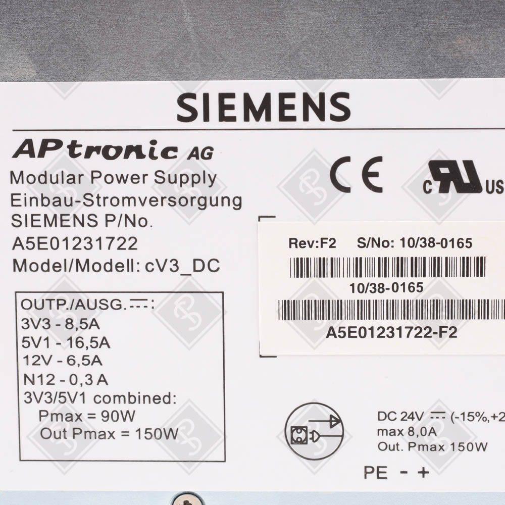 Модульный блок питания Siemens A5E01231722-F2 — изображение 4