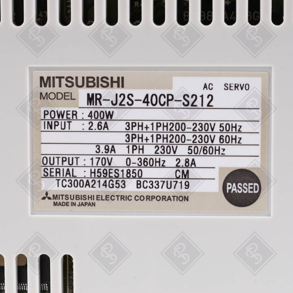 Сервоусилитель Mitsubishi Electric MR-J2S-40CP-S212 — изображение 4