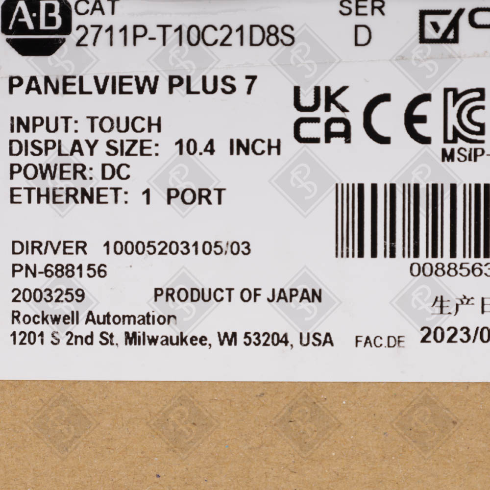 Сенсорная панель оператора Allen-Bradley 2711P-T10C21D8S — изображение 7