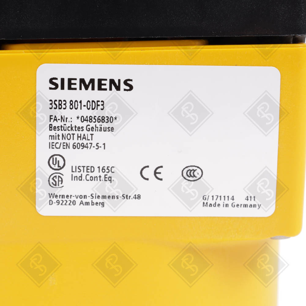 Кнопочный пост аварийный Siemens 3SB3801-0DF3 — изображение 4