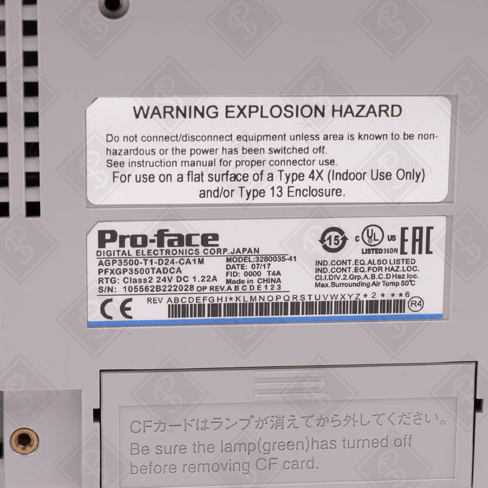 Сенсорная панель оператора (HMI) Pro-face AGP3500-T1-D24-CA1M — изображение 3