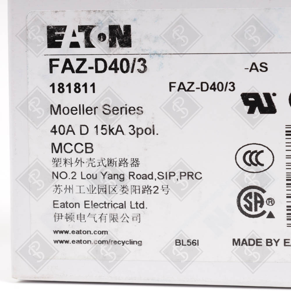 Автоматический выключатель Eaton FAZ-D40/3 — изображение 7