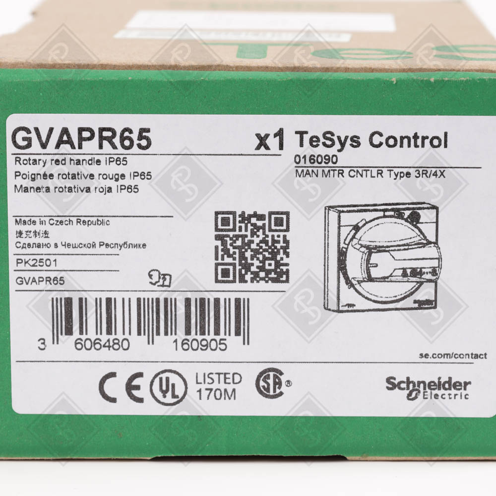 Поворотная рукоятка для автоматов и пускателей Schneider Electric GVAPR65 — изображение 5