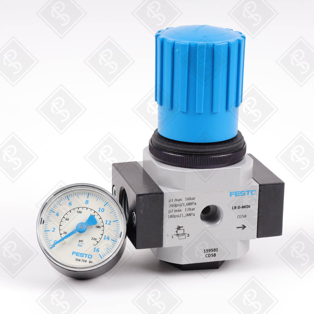 Регулятор давления (манометр в комплекте) Festo LR-1/2-D-MIDI