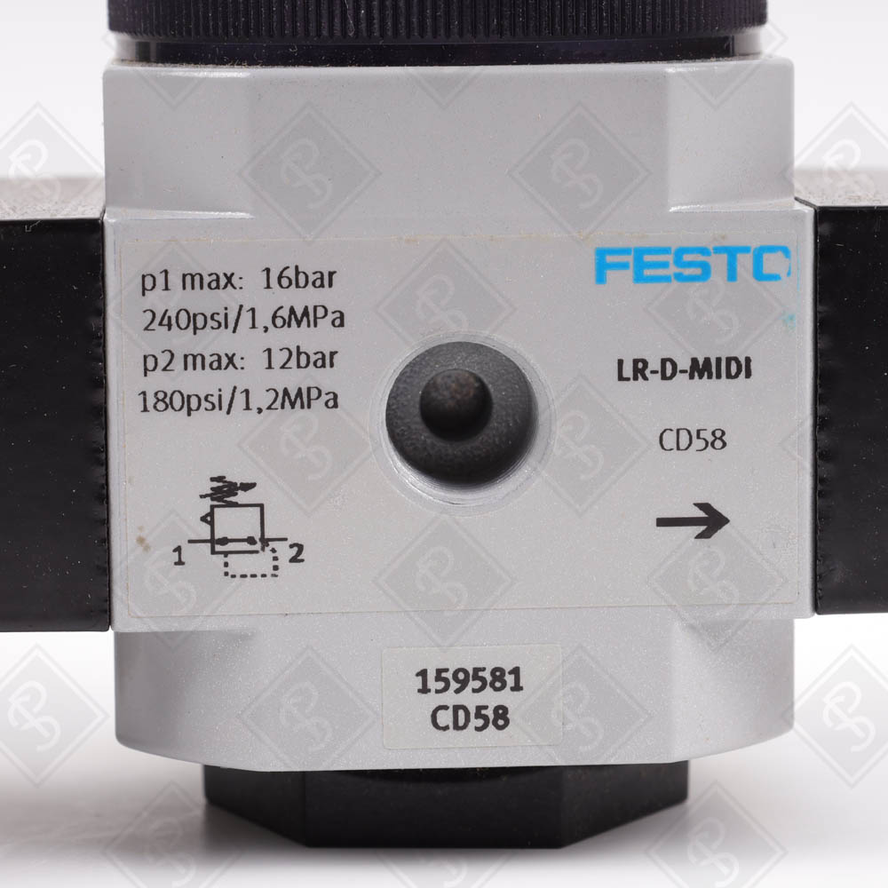 Регулятор давления (манометр в комплекте) Festo LR-1/2-D-MIDI — изображение 2