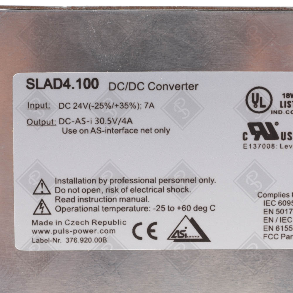 Источник питания (блок питания) для AS-Interface (AS-I) PULS SLAD4.100 — изображение 3