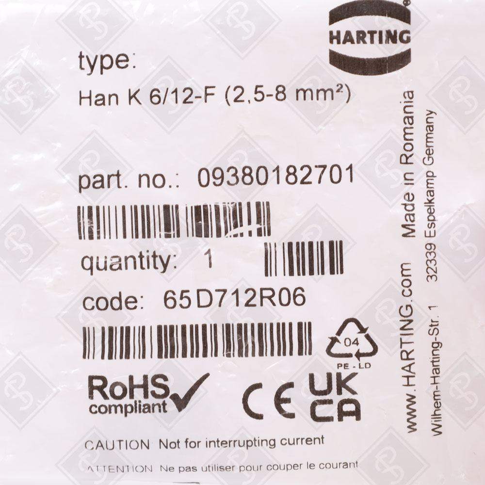 Разъем для печатной платы Harting 9380182701 — изображение 5