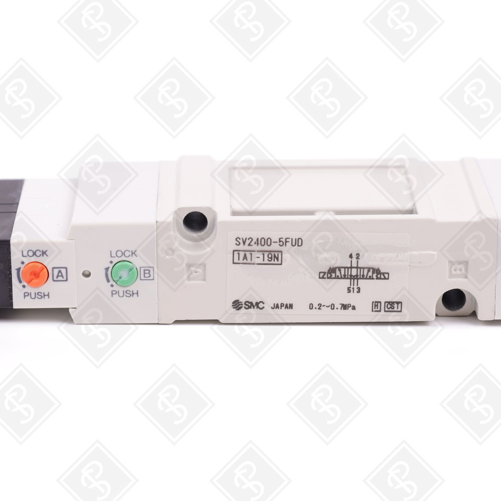 Электромагнитный клапан (5/3-ходовой, закрытый центр) SMC SV2400-5FUD — изображение 3