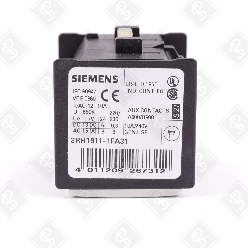 Блок дополнительных контактов для контакторов Siemens 3RH1911-1FA31 — изображение 4