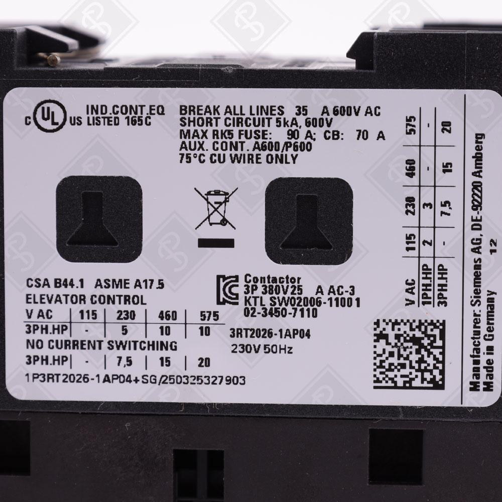 Контактор силовой Siemens 3RT2026-1AP04 — изображение 4