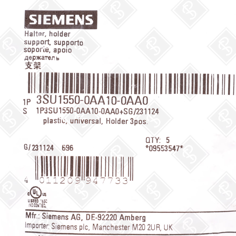 Держатель для промышленных кнопок и переключателей Siemens 3SU1550-0AA10-0AA0 — изображение 5